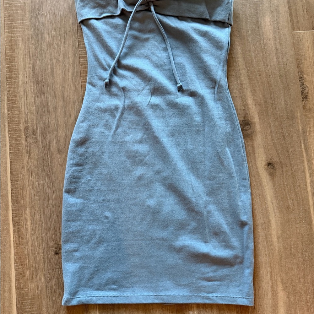 Wild Fable Strapless Dress in Soft Blue